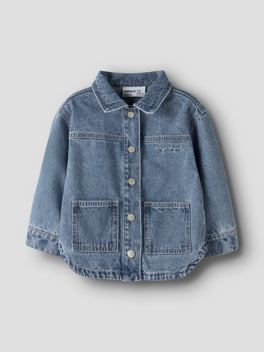 Giacca jeans bimba 2-7A - Medium Blue Denim