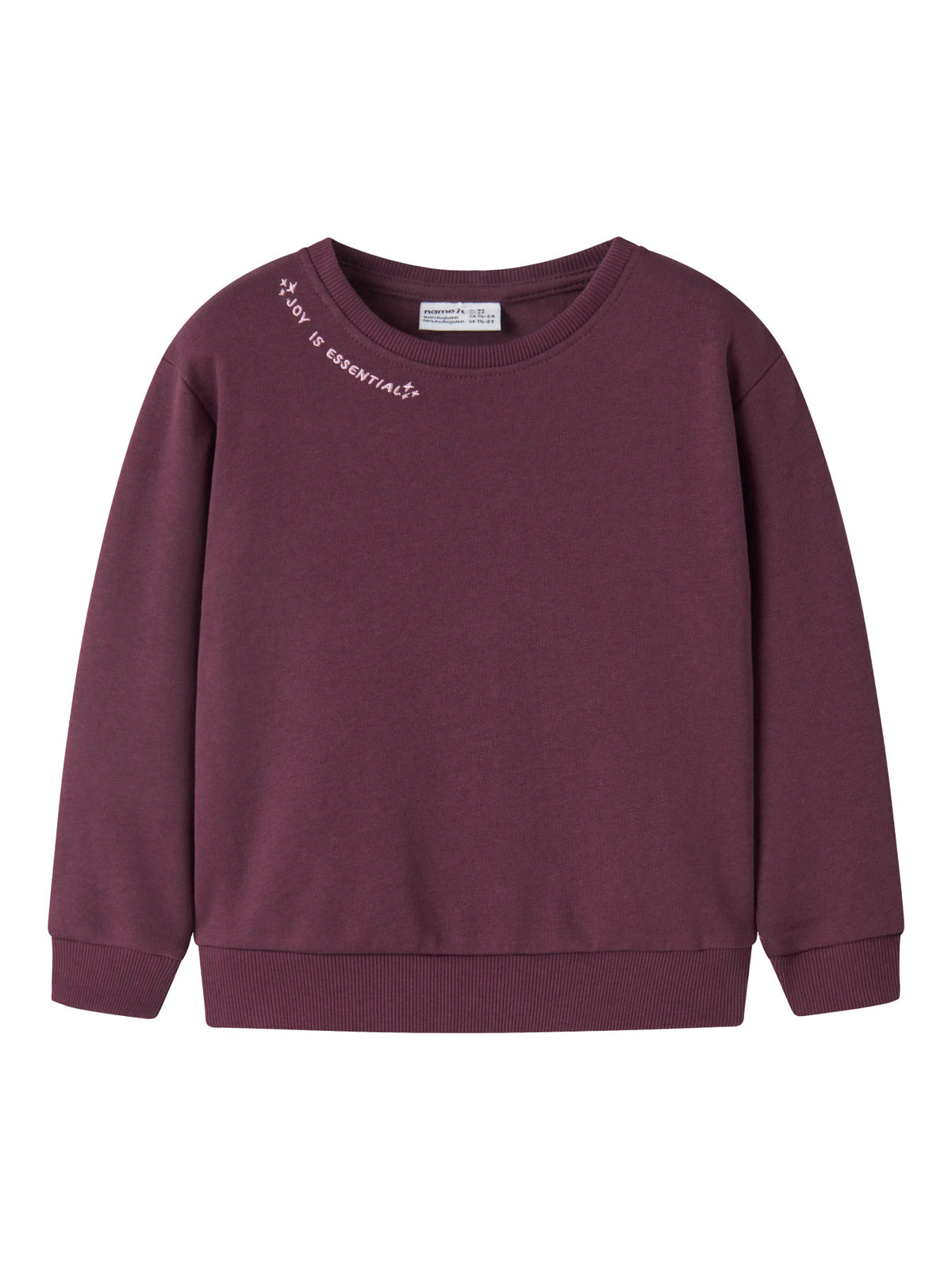 Felpa bimba 2-8A - Mauve Wine
