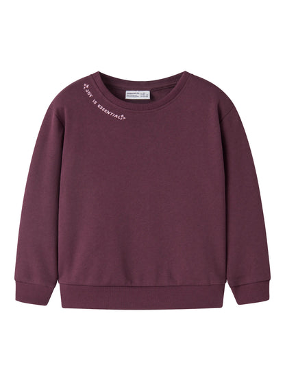 Felpa bimba 2-8A - Mauve Wine