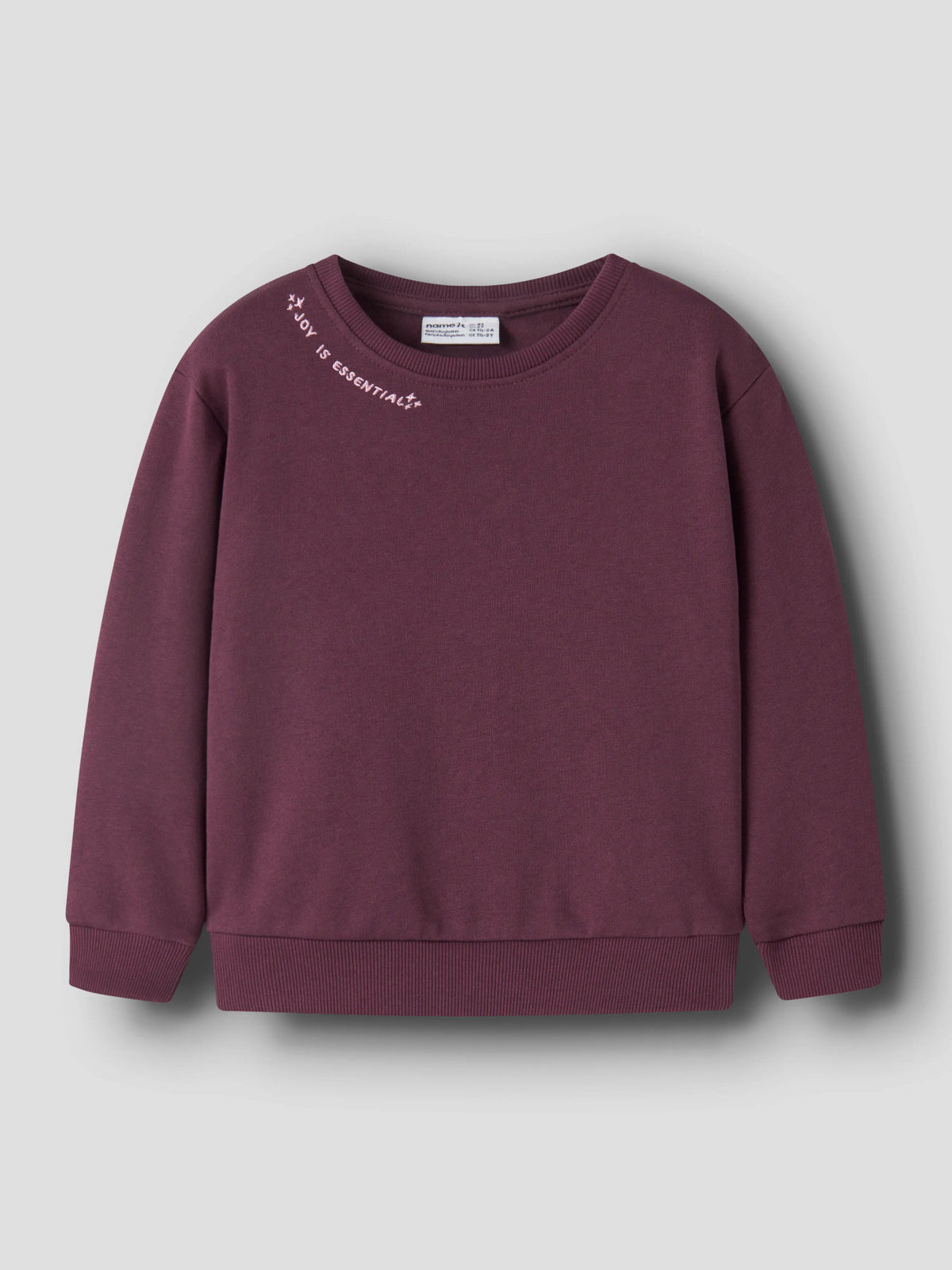 Felpa bimba 2-8A - Mauve Wine