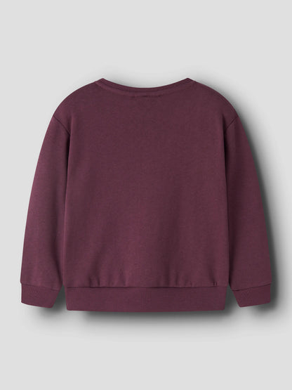 Felpa bimba 2-8A - Mauve Wine