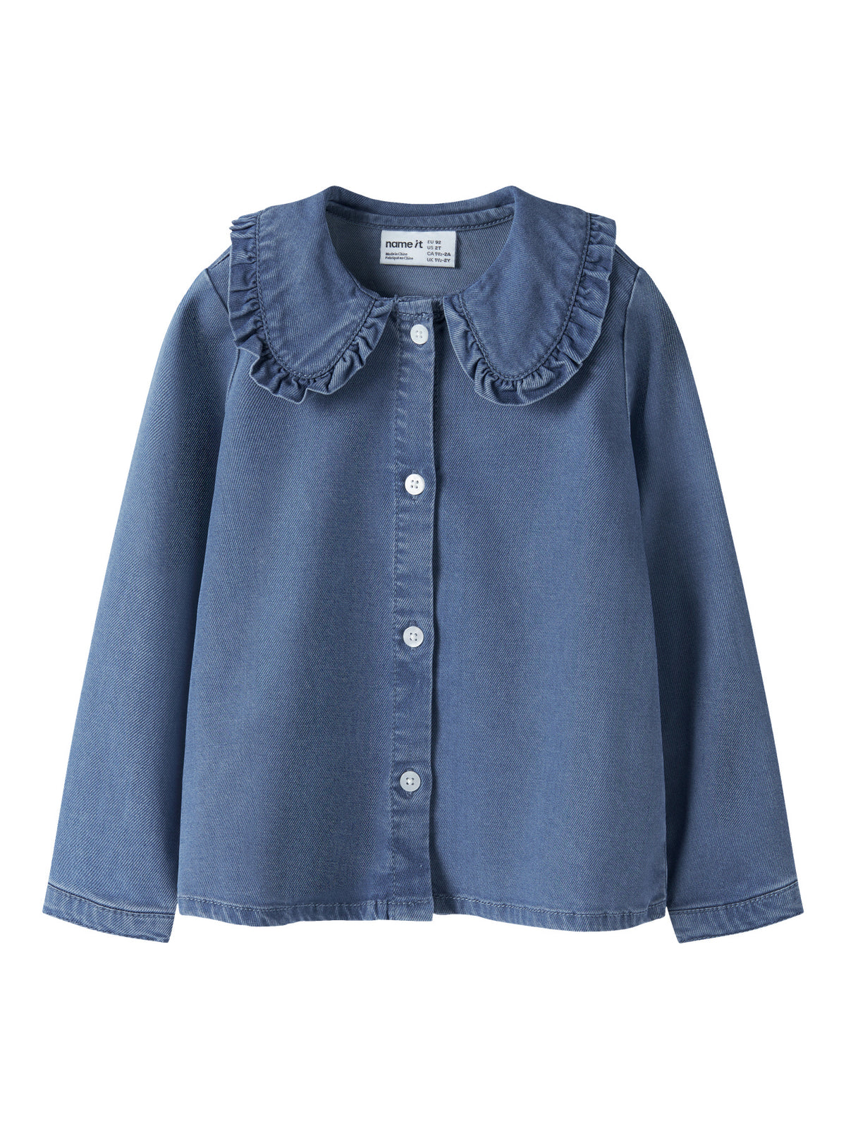 Camicia jeans bimba 2-7A - Medium Blue Denim