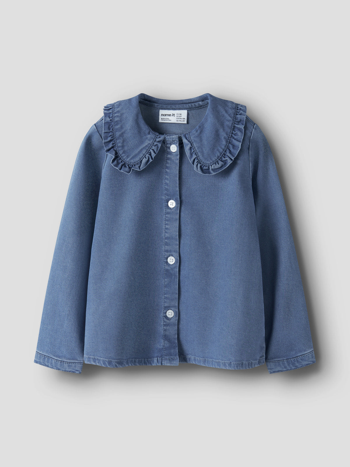 Camicia jeans bimba 2-7A - Medium Blue Denim