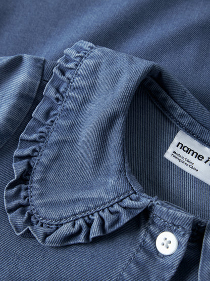 Camicia jeans bimba 2-7A - Medium Blue Denim
