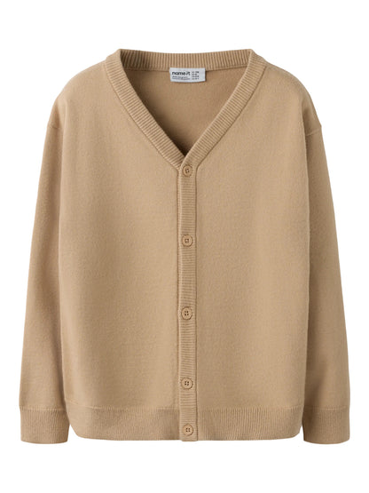 Cardigan in maglia bimbo 2-8A - Sesame