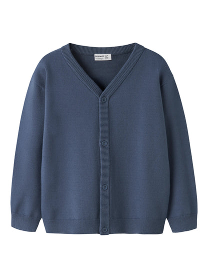 Cardigan in maglia bimbo 2-8A - Vintage Indigo
