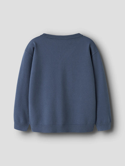 Cardigan in maglia bimbo 2-8A - Vintage Indigo
