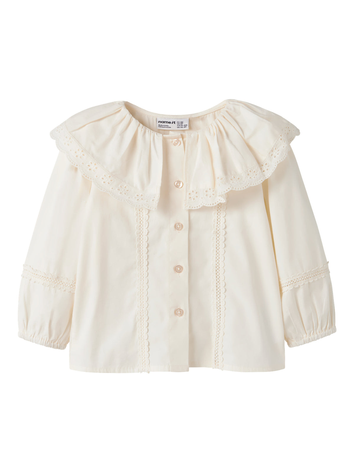 Camicia bimba 2-8A - Antique White