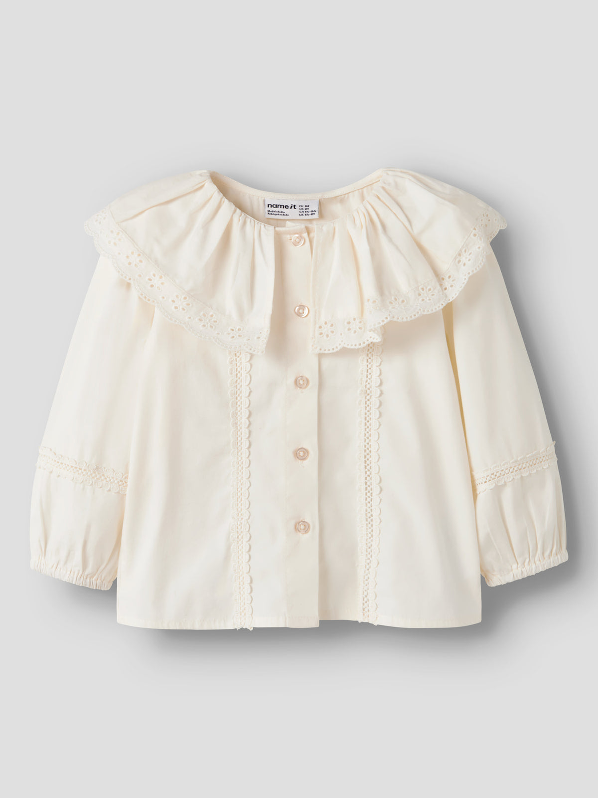 Camicia bimba 2-8A - Antique White