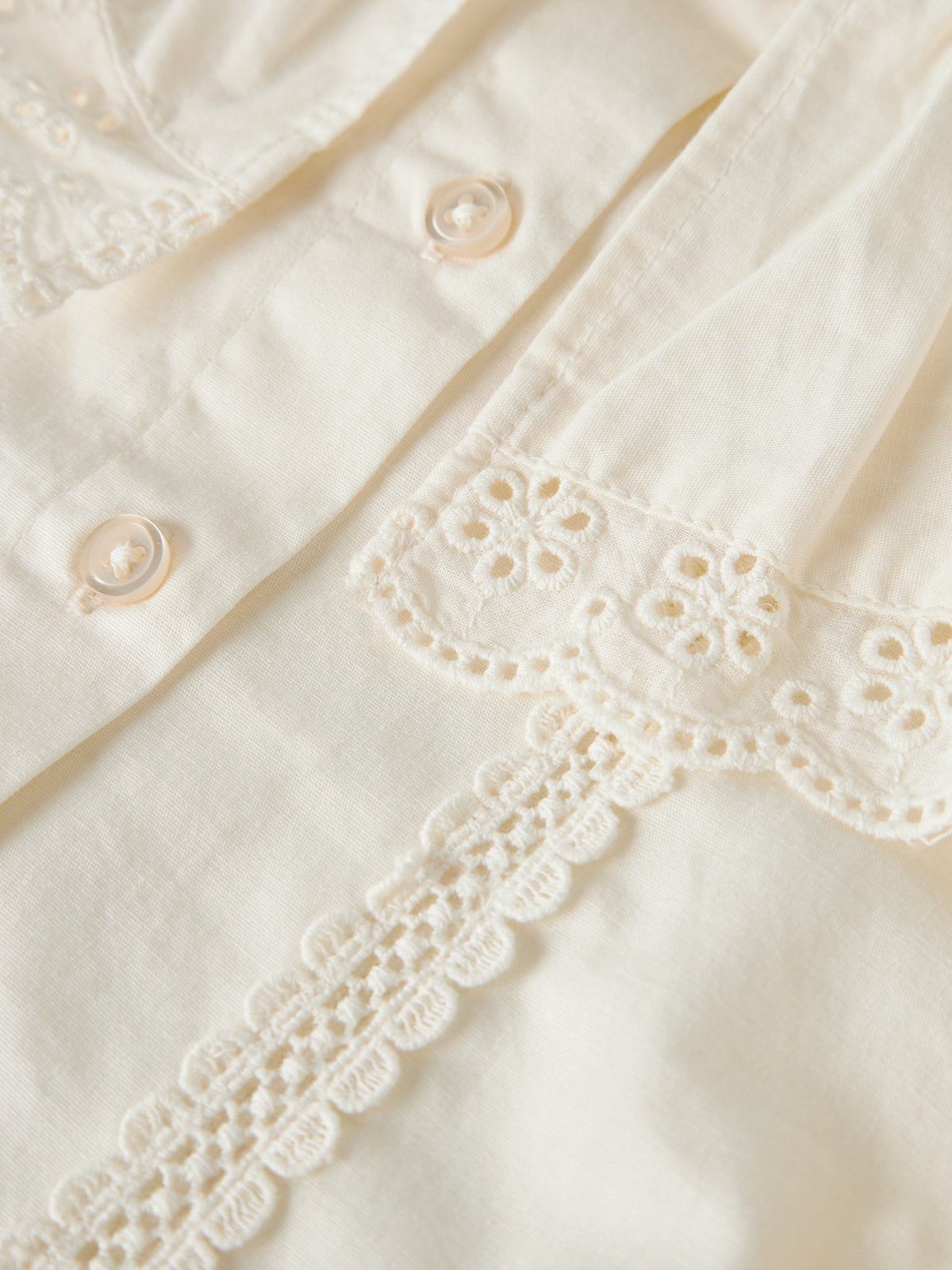 Camicia bimba 2-8A - Antique White
