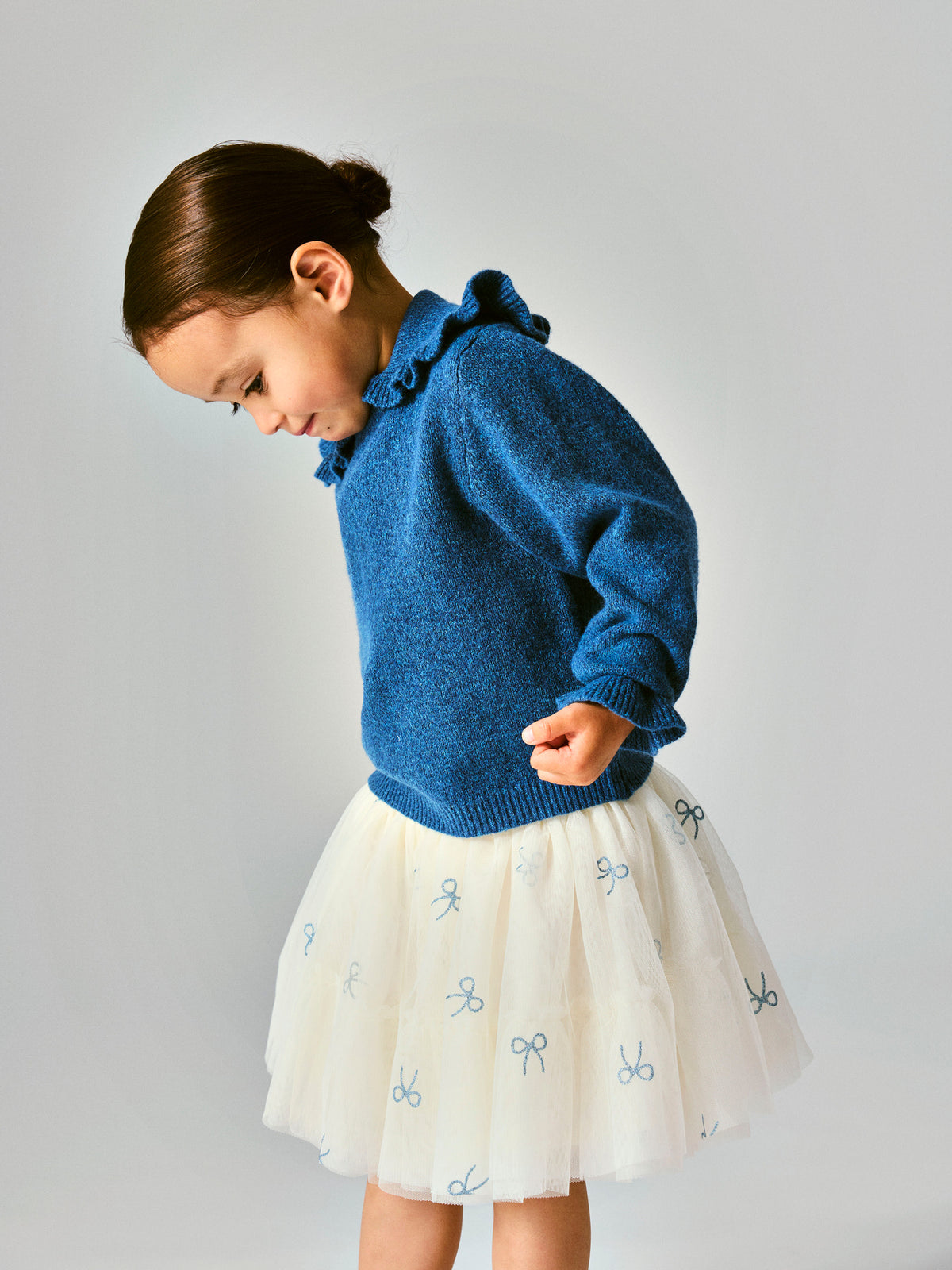 Pullover bimba 2-8A - Vintage Indigo