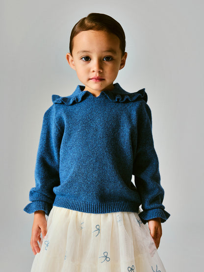 Pullover bimba 2-8A - Vintage Indigo