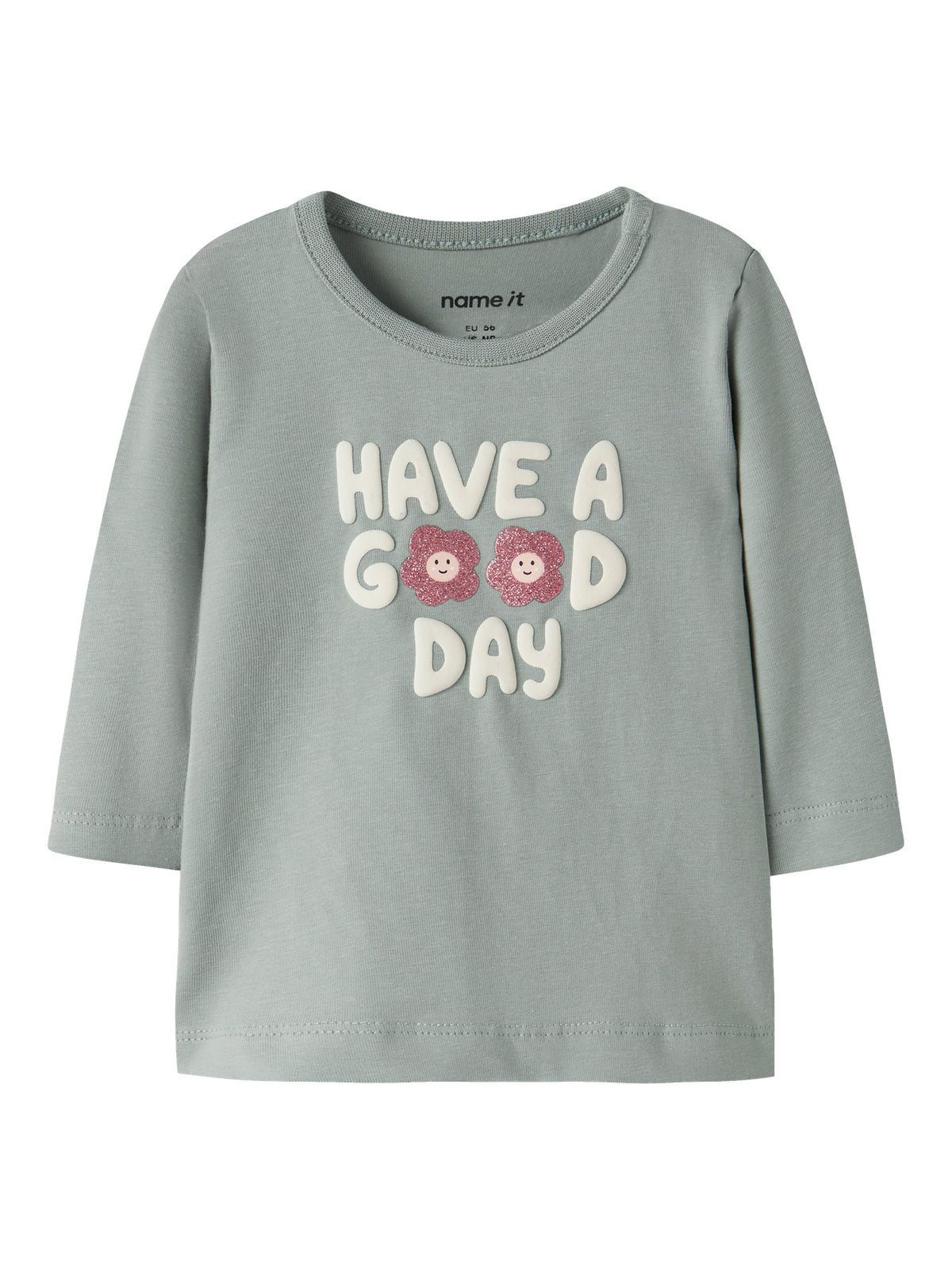 Tshirt bimba 2-18M - Green Milieu