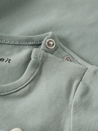 Tshirt bimba 2-18M - Green Milieu