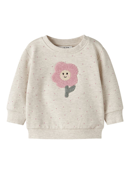 Felpa bimba 2-18M - Peyote Melange