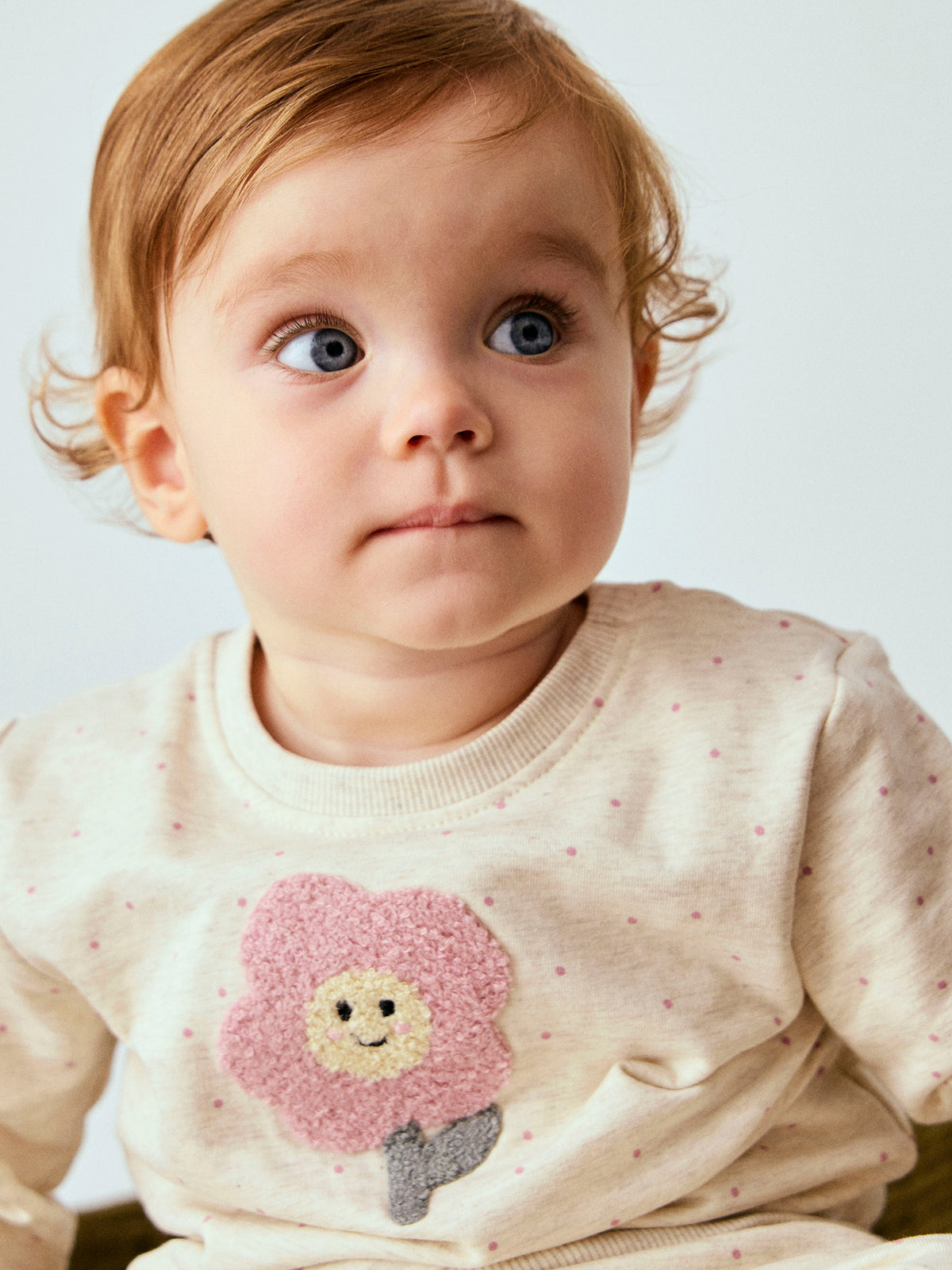 Felpa bimba 2-18M - Peyote Melange