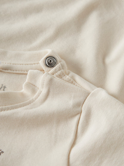 Felpa bimbi 2M-18M - Antique White