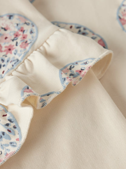 Felpa bimba 2-8A - Antique White
