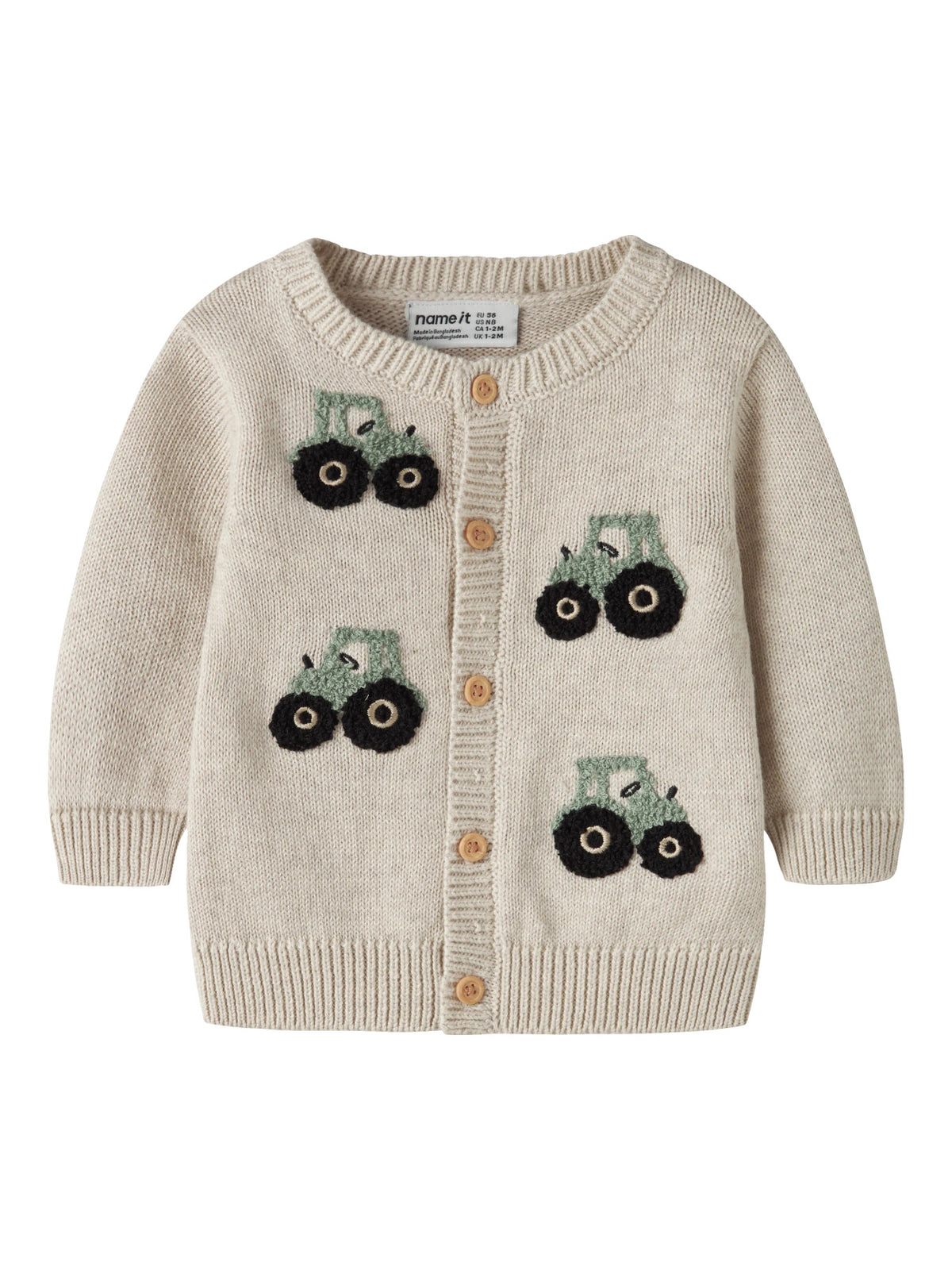 Cardigan bimbi 2-18M - Peyote Melange