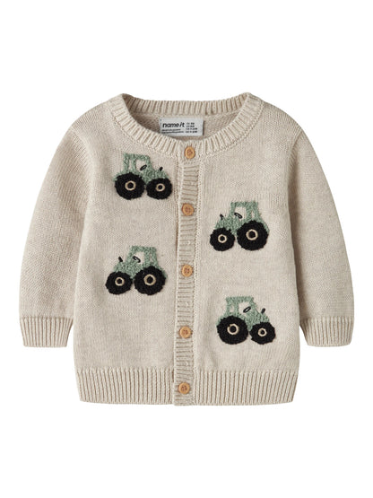 Cardigan bimbi 2-18M - Peyote Melange