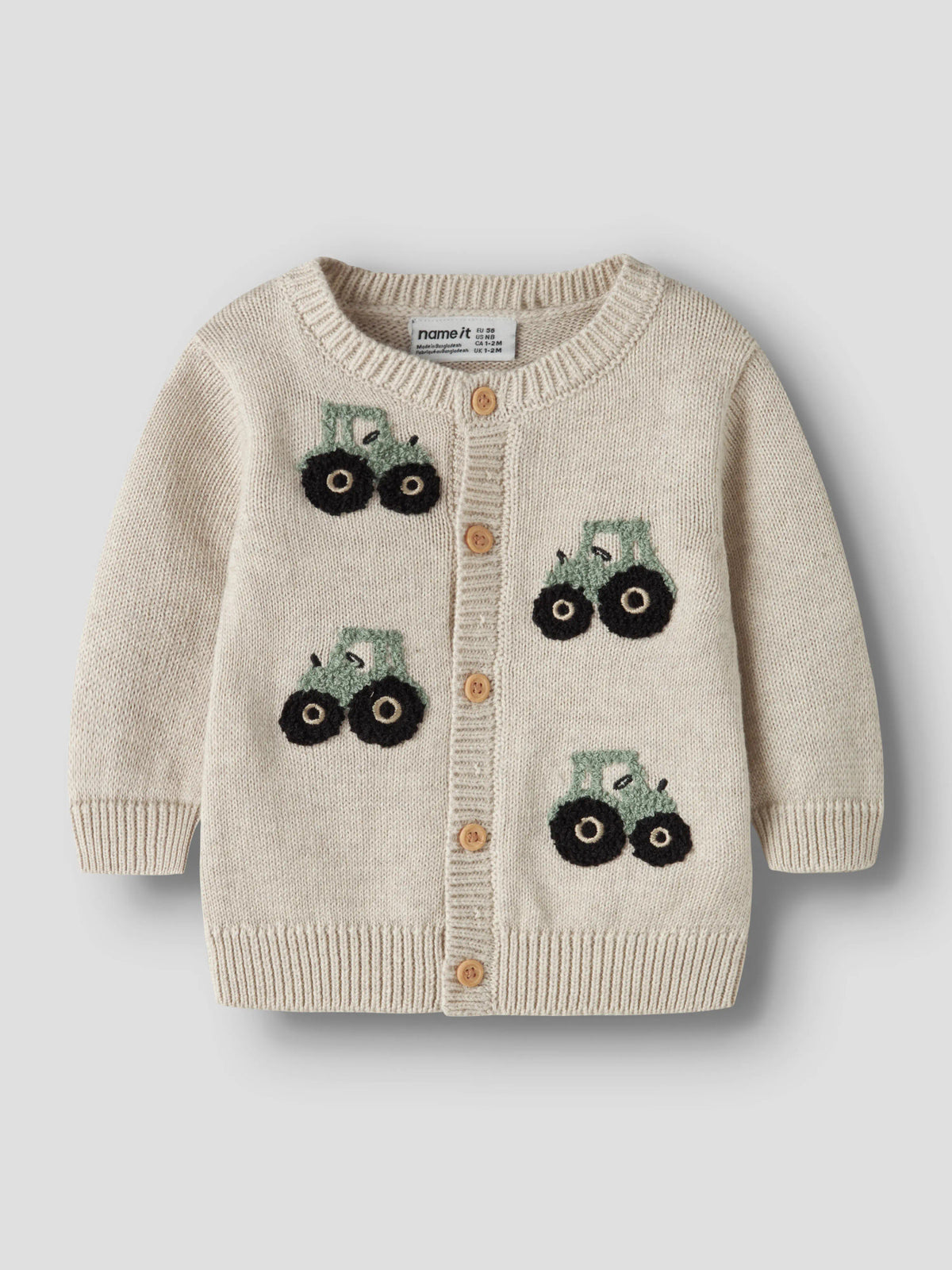 Cardigan bimbi 2-18M - Peyote Melange