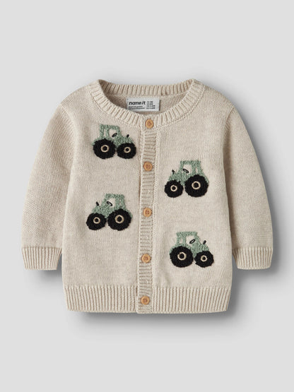 Cardigan bimbi 2-18M - Peyote Melange