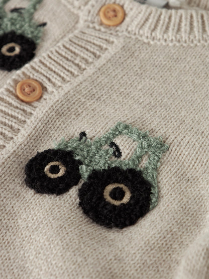 Cardigan bimbi 2-18M - Peyote Melange