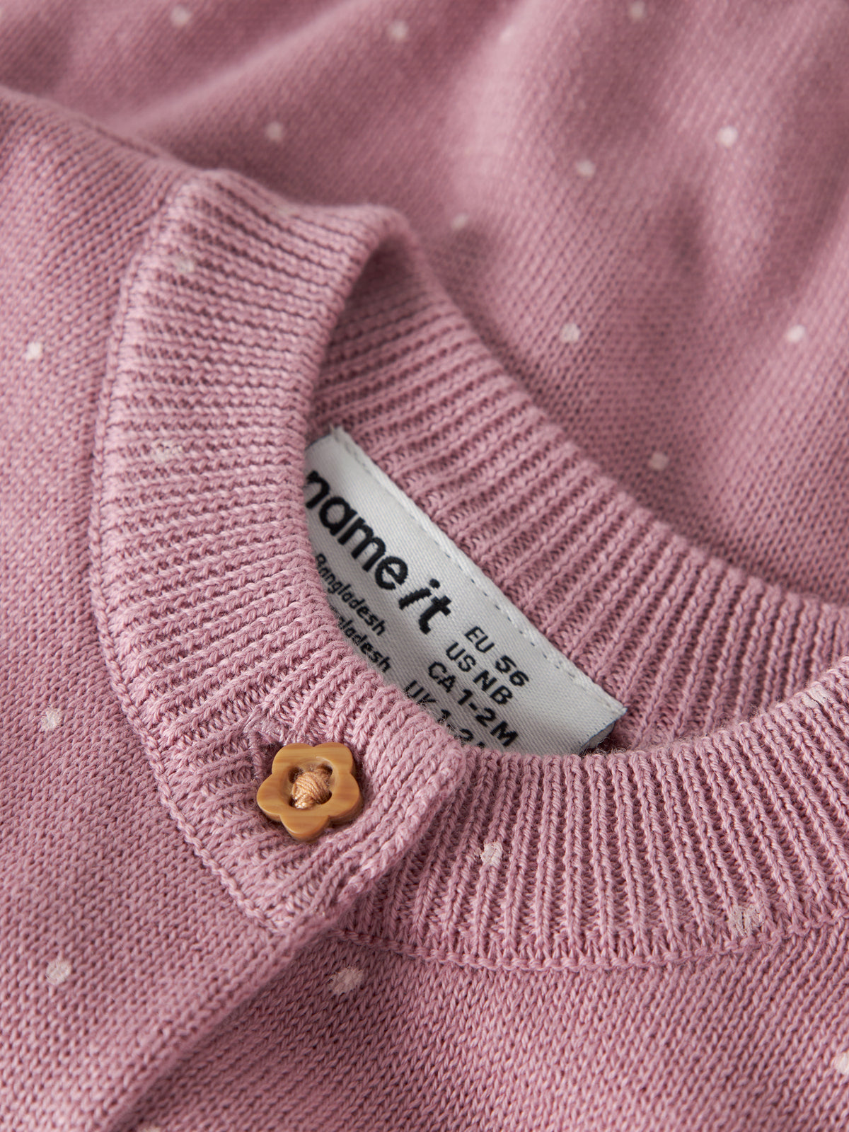Cardigan in maglia bimba 2-18M - Lilas