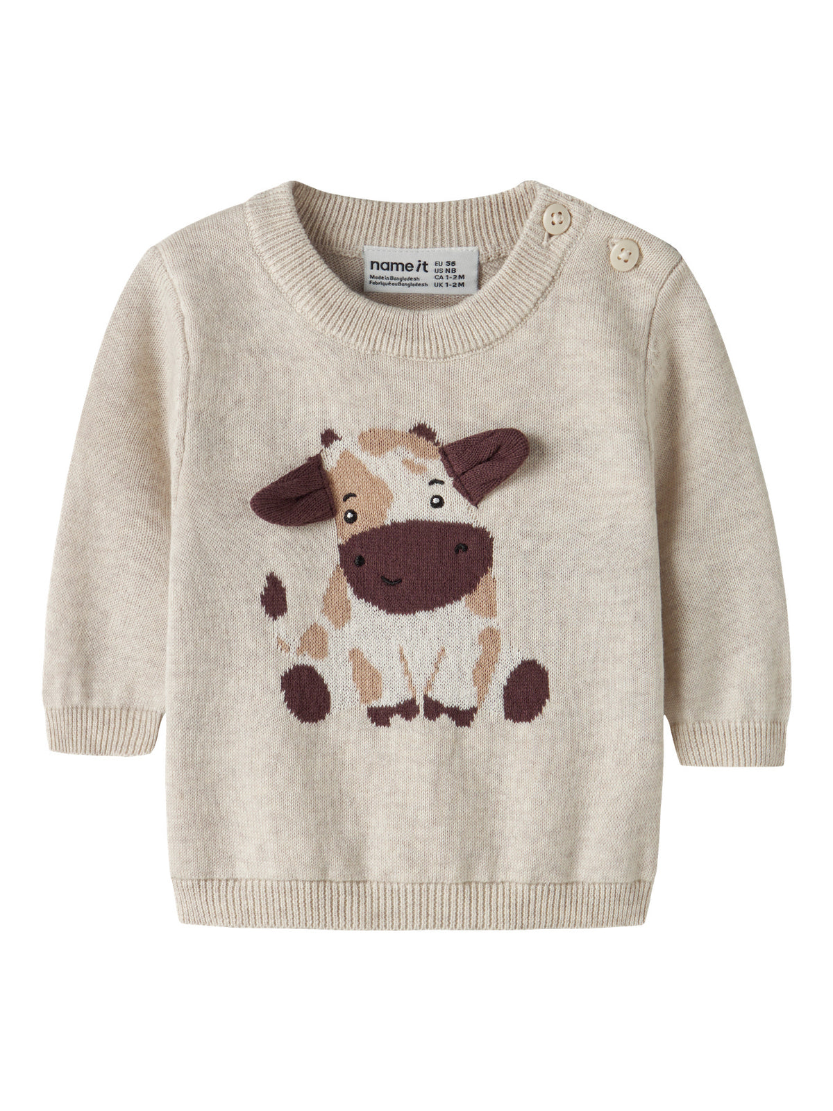 Felpa bimbi 2M-18M - Peyote Melange