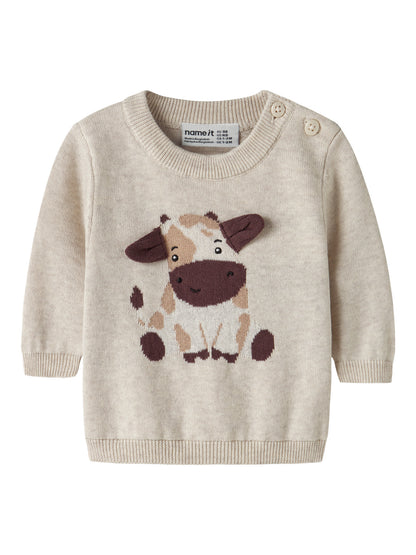 Felpa bimbi 2M-18M - Peyote Melange