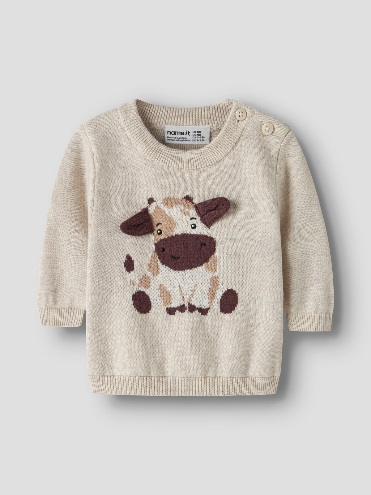 Felpa bimbi 2M-18M - Peyote Melange