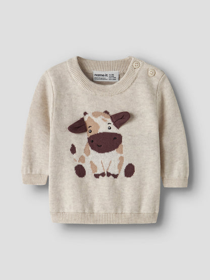 Felpa bimbi 2M-18M - Peyote Melange