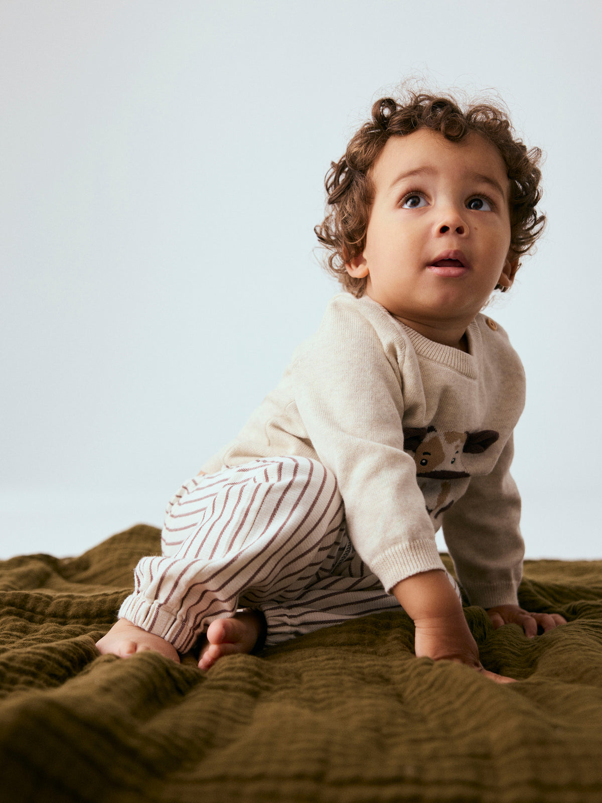 Felpa bimbi 2M-18M - Peyote Melange