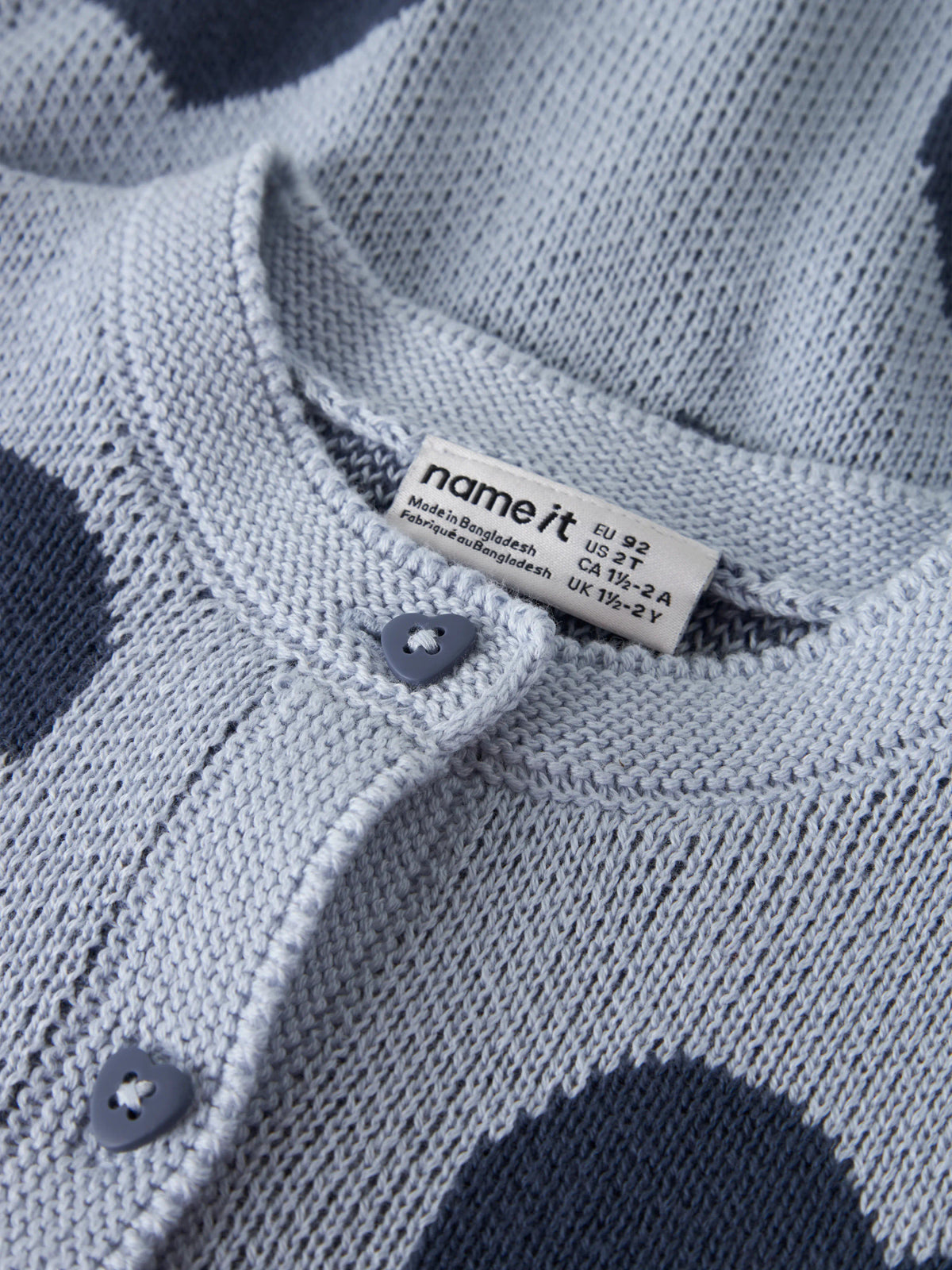 Cardigan in maglia bimbo 2-8A - Subdued Blue