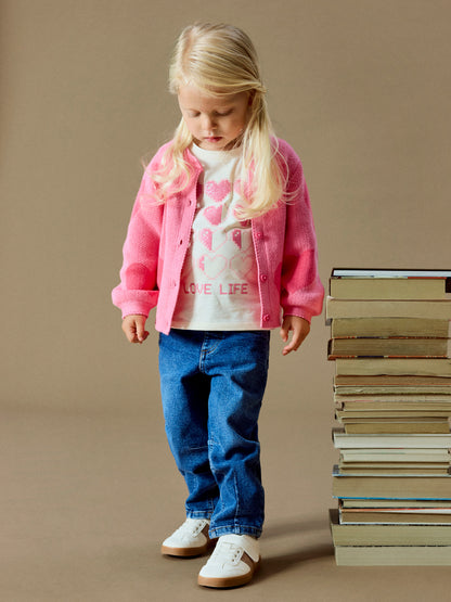 Cardigan in maglia bimbo 2-8A - Flowering Ginger