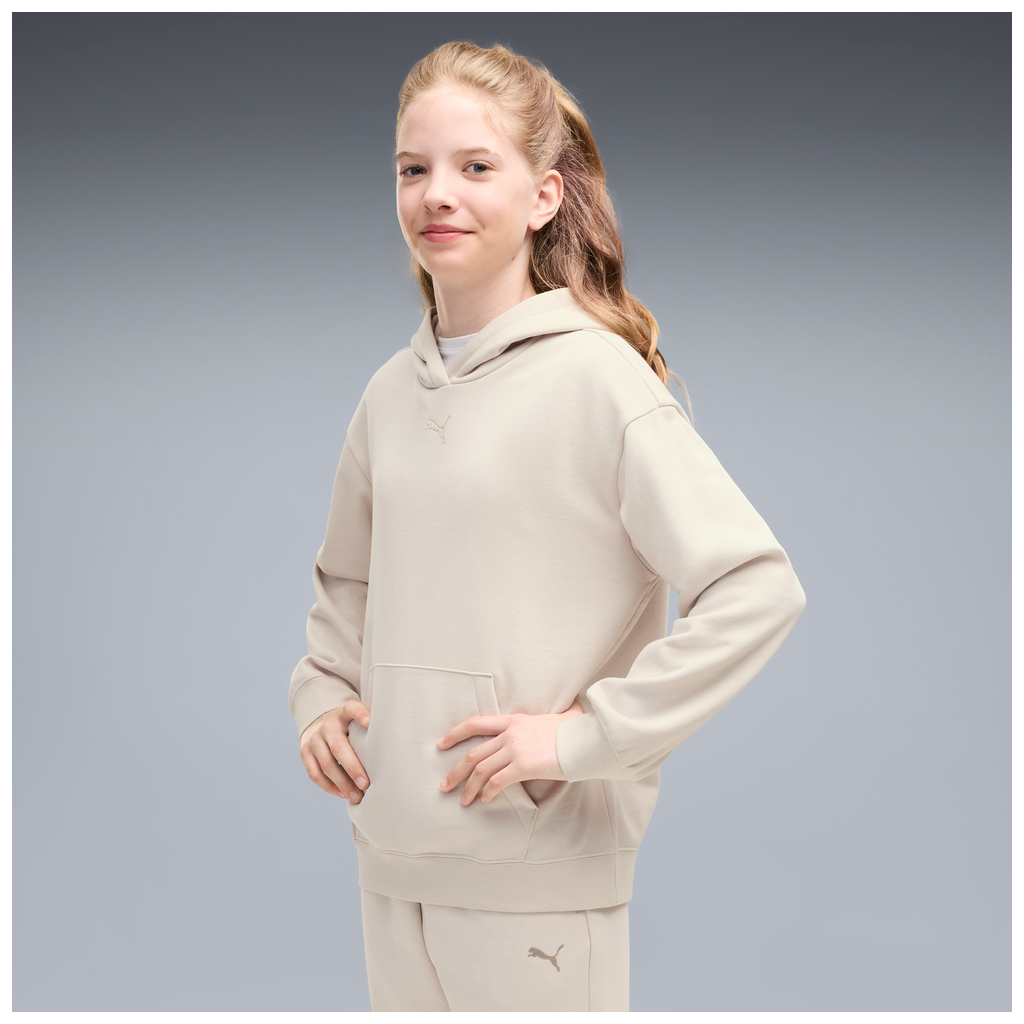 ESS Centered Cat Logo Relaxed Hoodie FL G 7-16A - 82