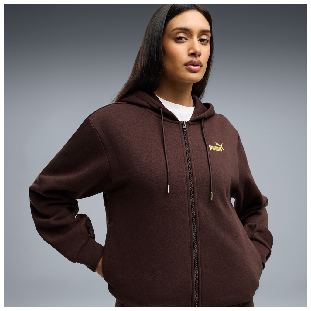 Metallic Hooded Standard Sweat Suit FL op - 33