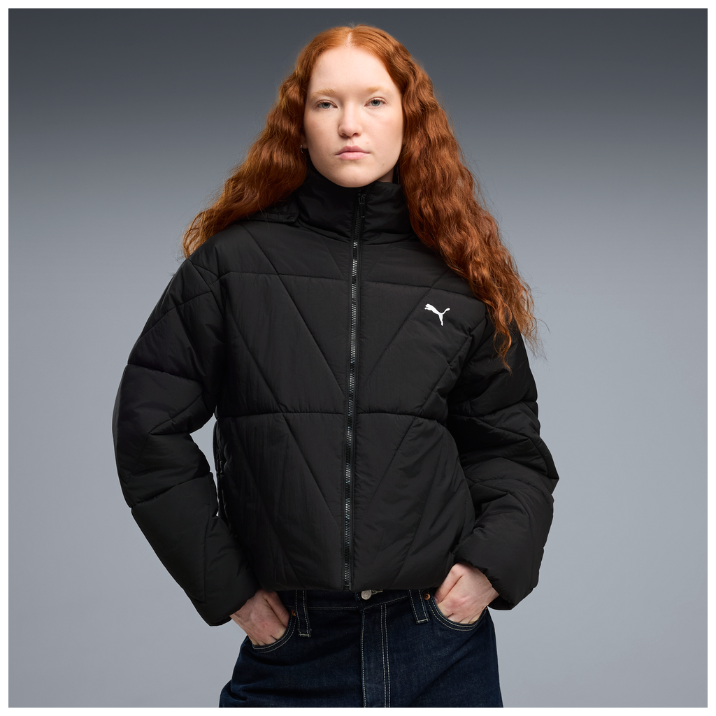 Quilted Puffer Jacket W - 01