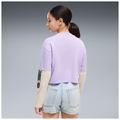 MID90s Relaxed Short Length Layered Longlseeve Tee - 46