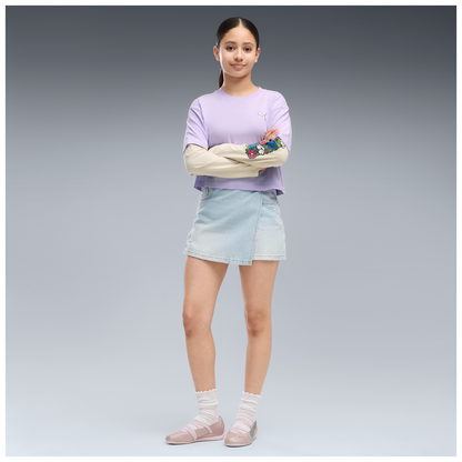 MID90s Relaxed Short Length Layered Longlseeve Tee - 46