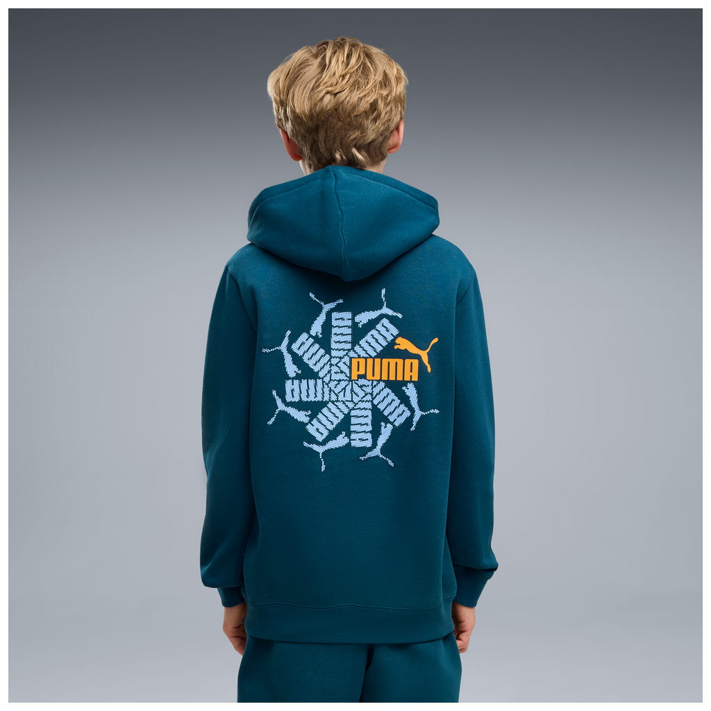 ESS LOGO LAB Brand Back Graphic Hoodie FL B 7-16A - 36