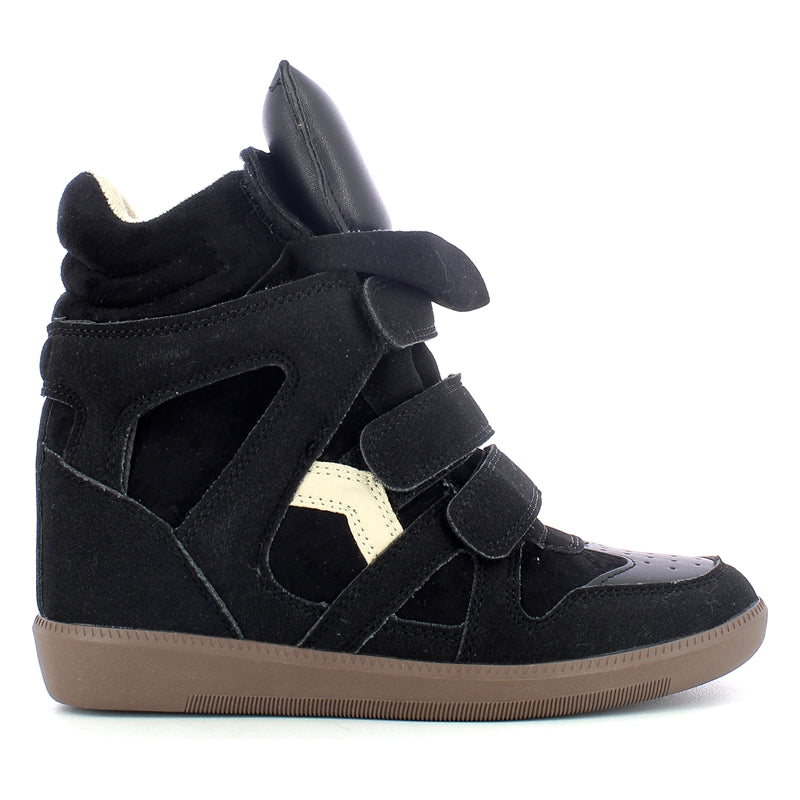 Sneakers donna zeppa interna - Black