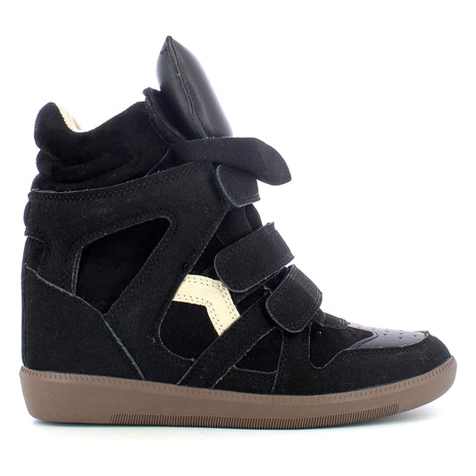 Sneakers donna zeppa interna - Black