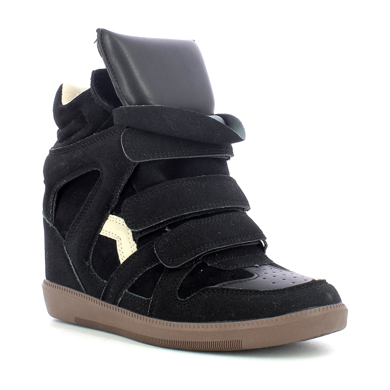 Sneakers donna zeppa interna - Black