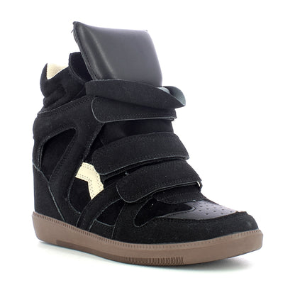 Sneakers donna zeppa interna - Black