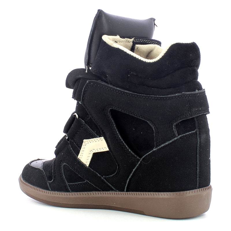 Sneakers donna zeppa interna - Black