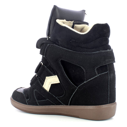 Sneakers donna zeppa interna - Black