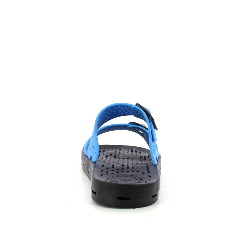 Ciabatta donna con fibbie - Royal Black