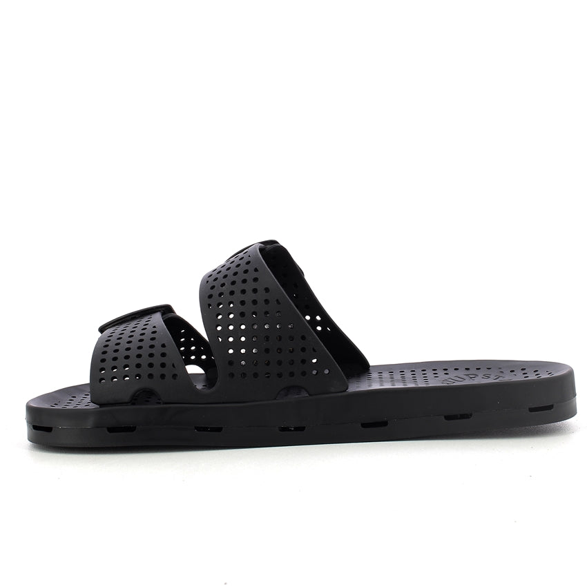 Ciabatta donna con fibbie - Black