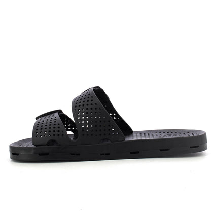 Ciabatta donna con fibbie - Black
